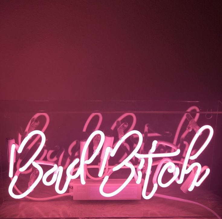 Purchase Pink Baddie Neon Sign Signs Wallpaper