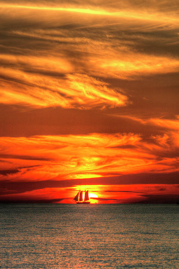Key West Sunset Vertical Ii Photograph By Robert Goldwitz Fine