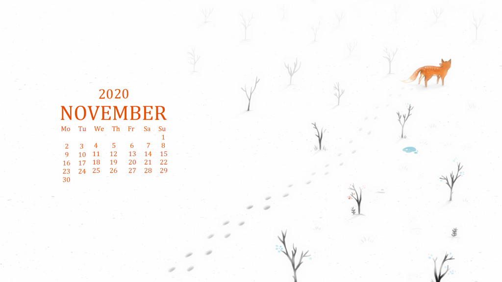 November Desktop Background Calendar Wallpaper