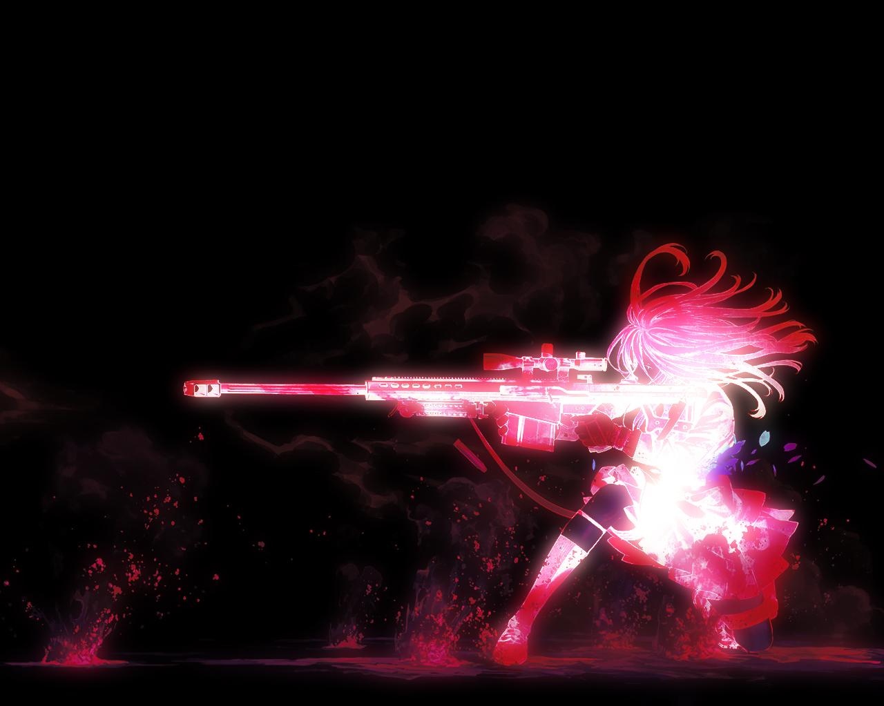 Pink Black Anime Request R Wallpaper