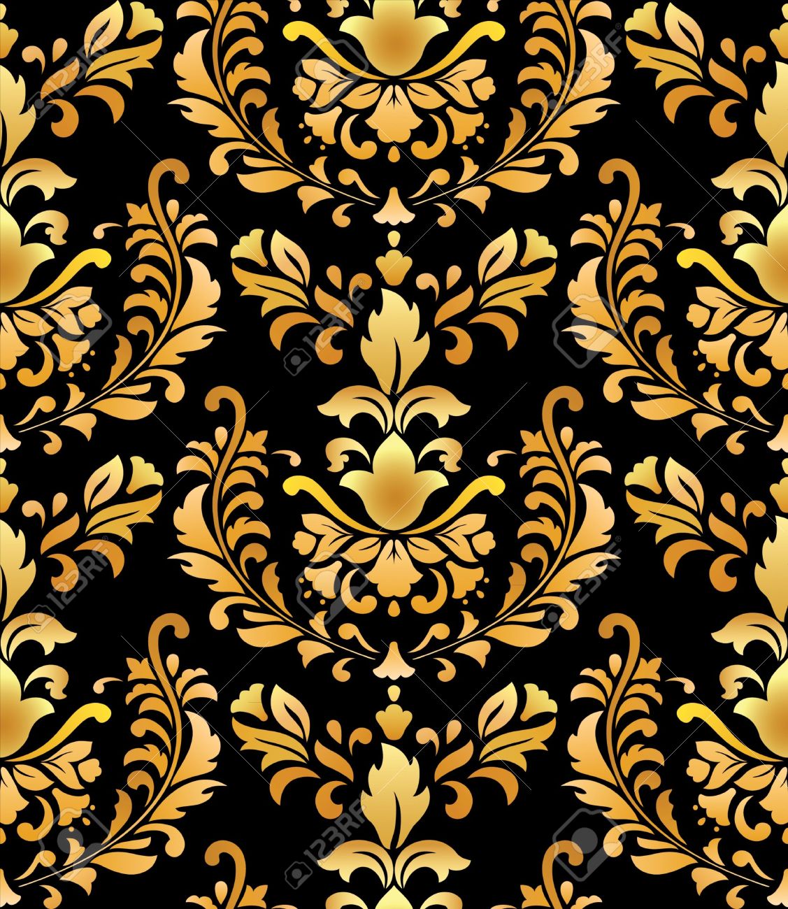 Black And Gold Damask Wallpapers The Art Mad Wallpapers