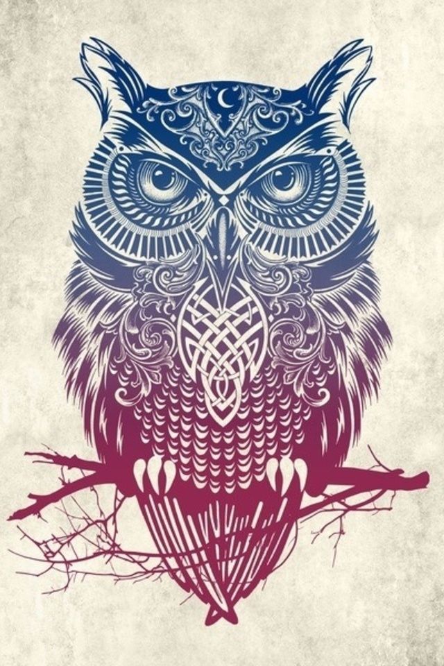 Tribal Owl Wallpaper By Telephonewallpaper Art Work