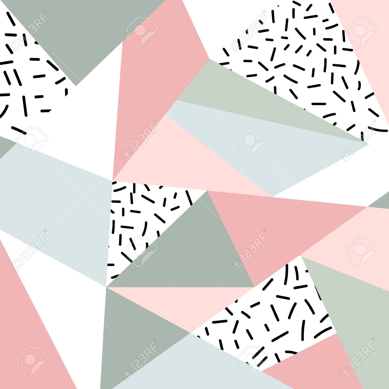 Abstract Geometric Pattern Or Background Scandinavian Style