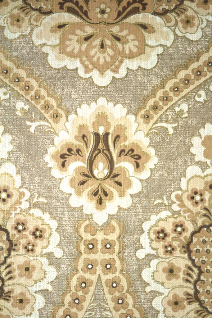Large Pattern Damask Wallpaper