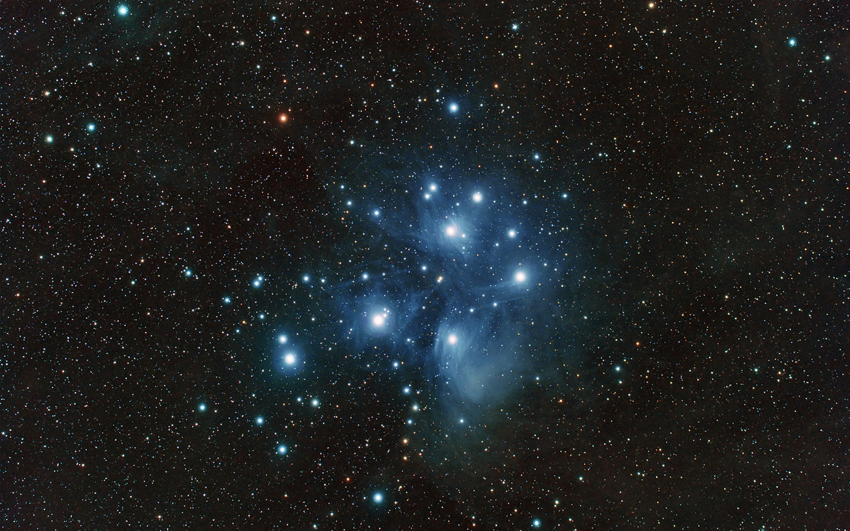 The Pleiades Star Cluster Messier
