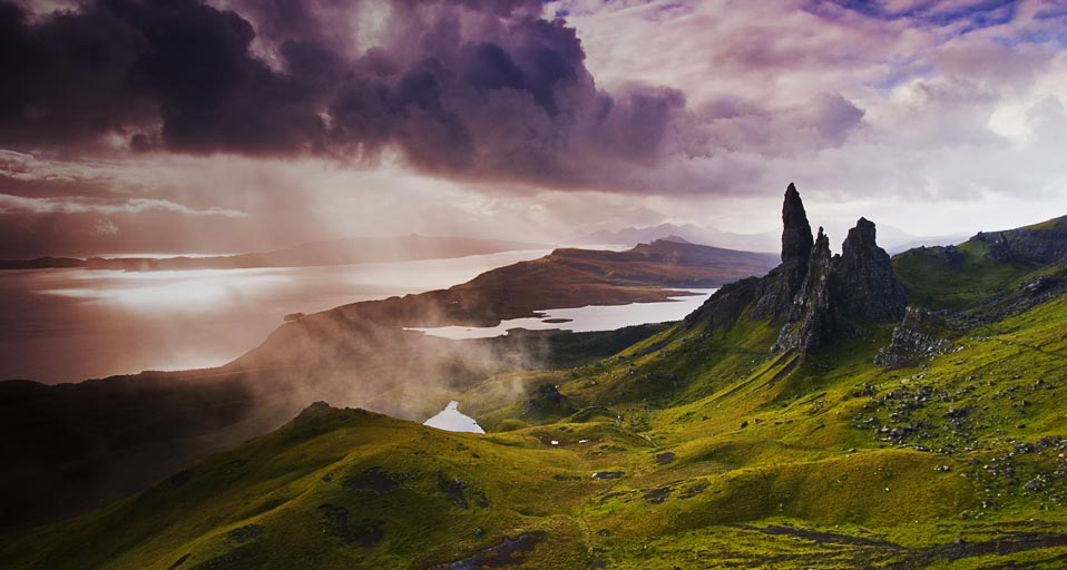 Bing Images   Scottish Highlands Rocks   Clearing storm clouds over