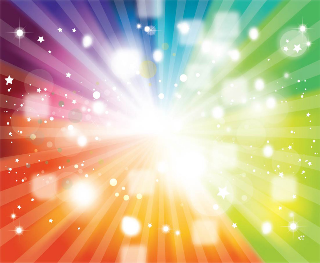 Artificial Colors Sparkling Rainbow Wallpaper