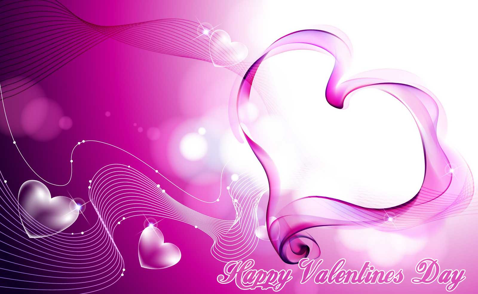 Beautiful Purple Love Valentine Day Wallpaper