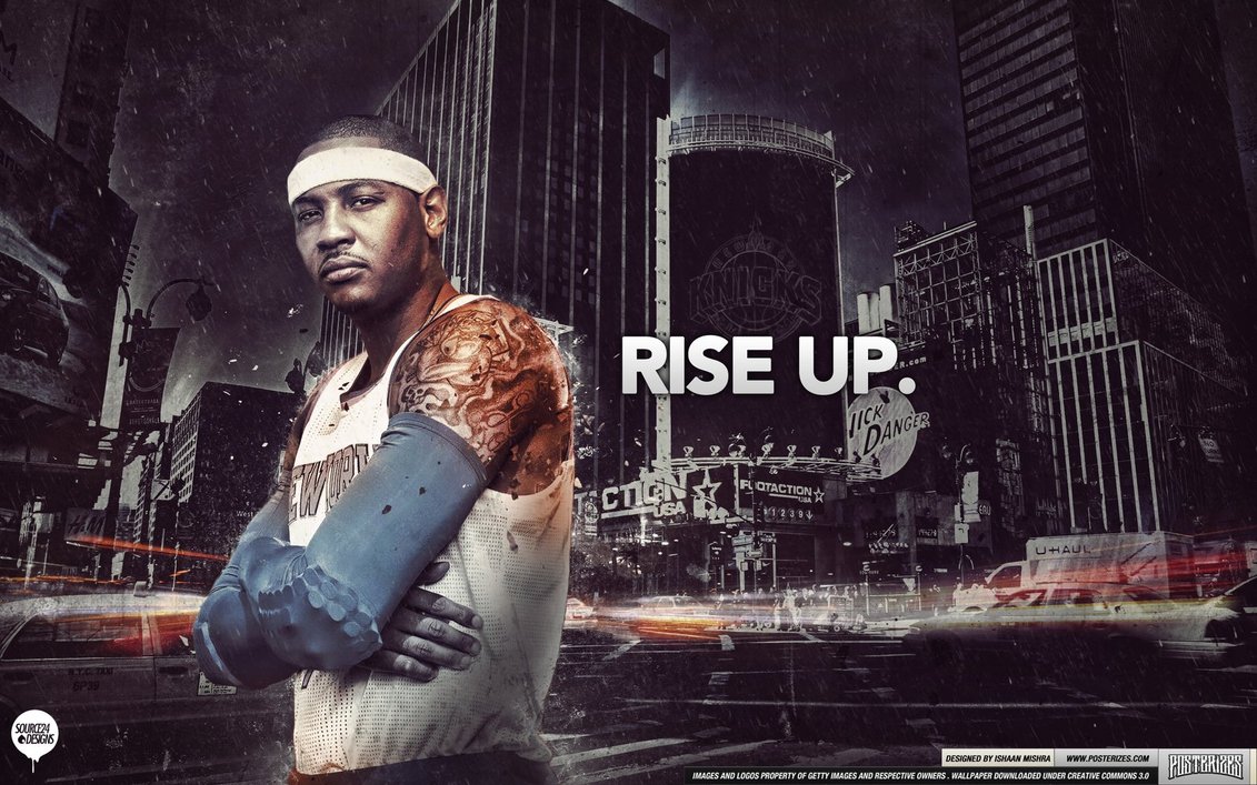 Carmelo Anthony Rise Up Wallpaper By Ishaanmishra