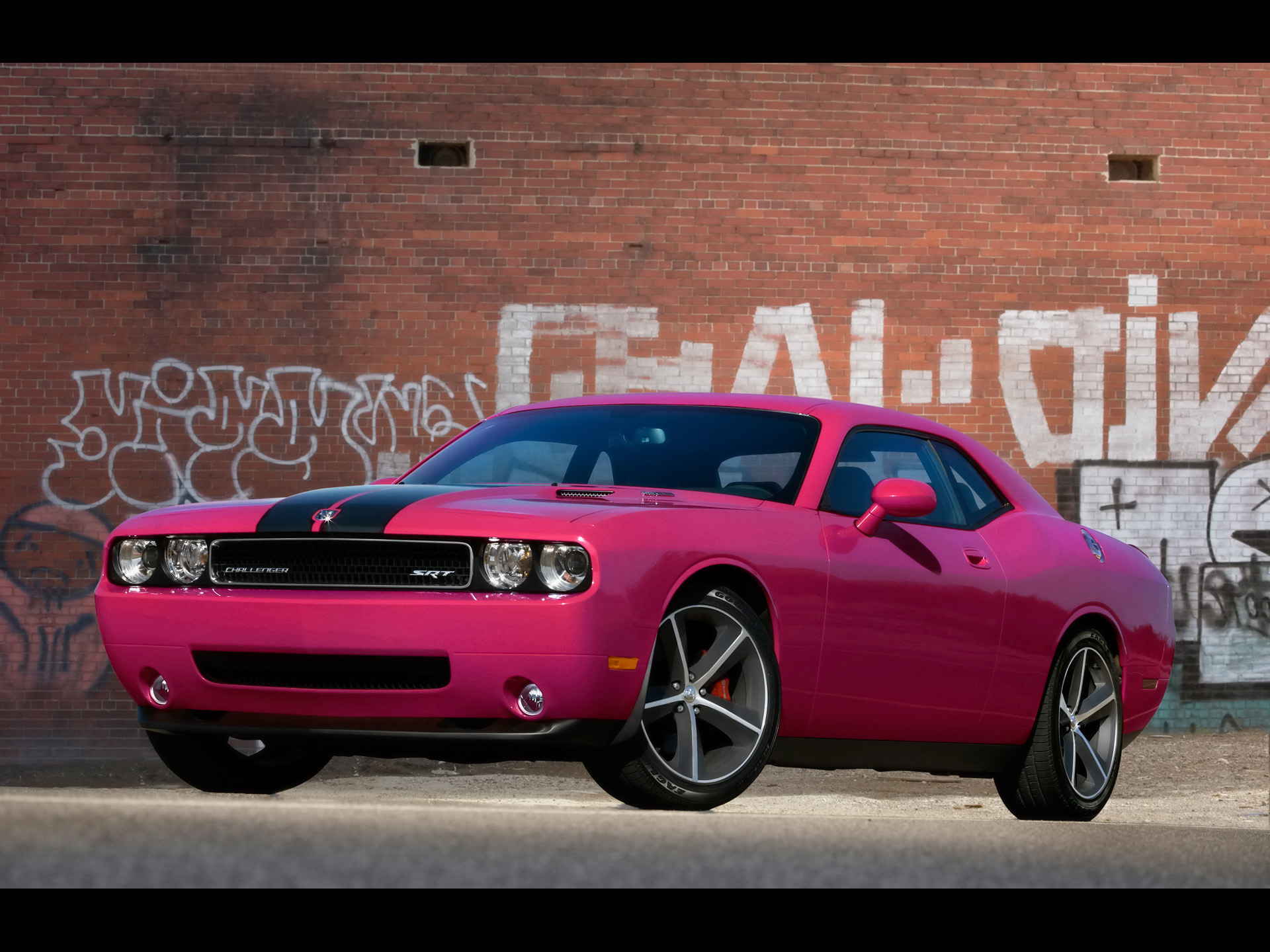 Pink Dodge Challenger Srt8 Desktop Wallpaper