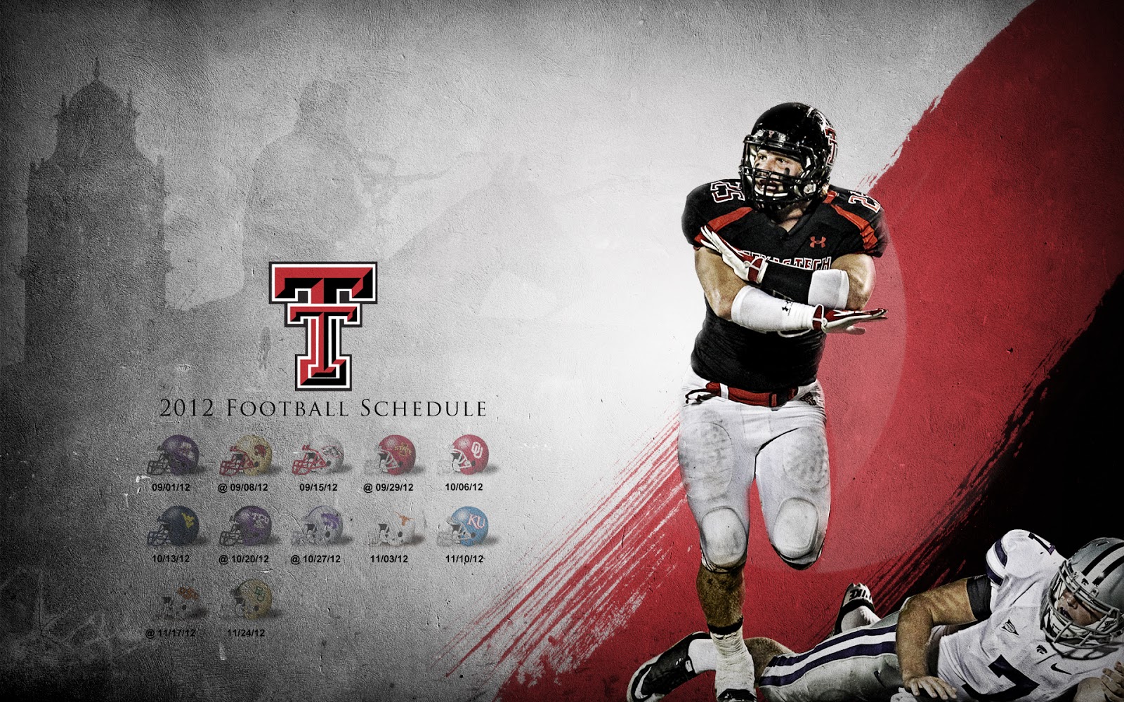 Texas Tech Football Schedule Paint Design Relay Wallpaper