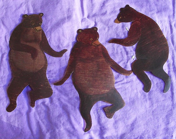 Wallies Dancing Bears Wallpaper Cut Outs Supplies
