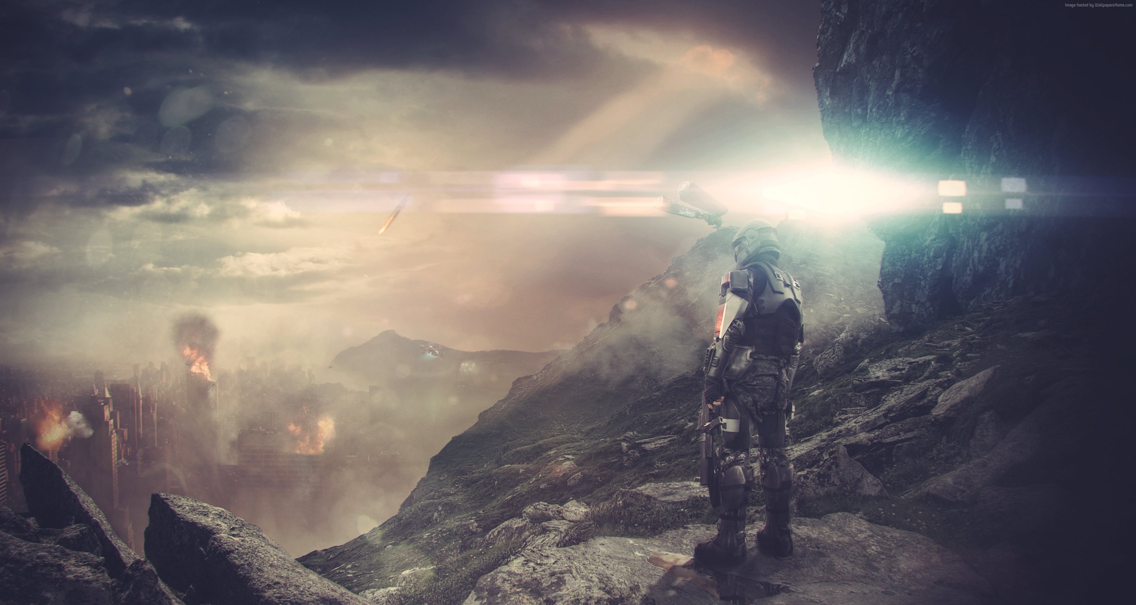 Halo Background Wallpaper