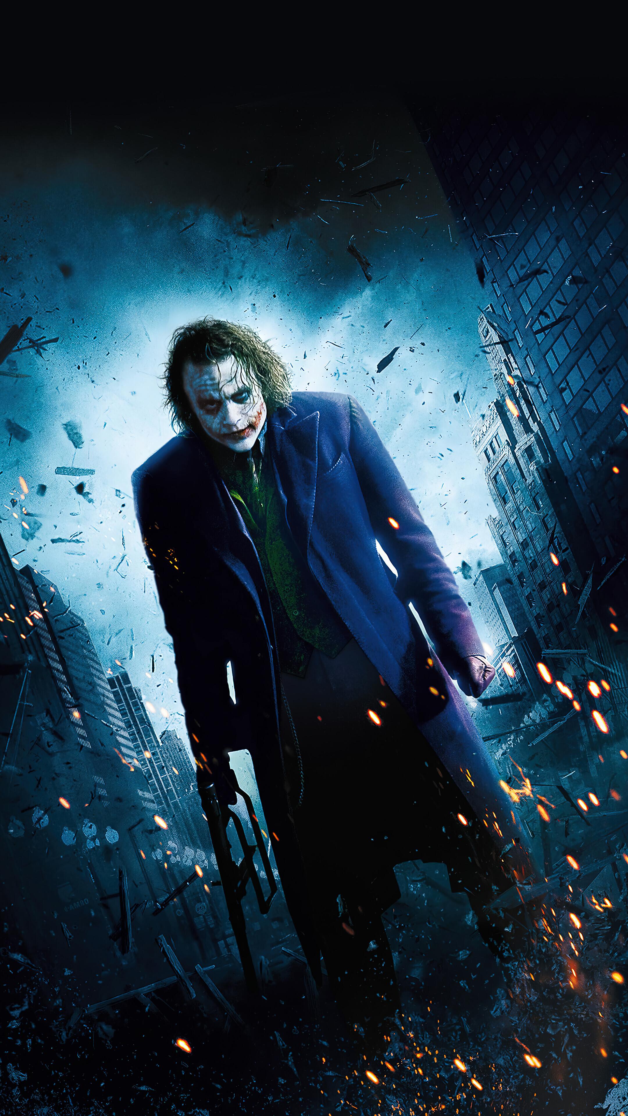 Joker Heath Ledger The Dark Knight 4k Wallpaper iPhone HD Phone 4010h