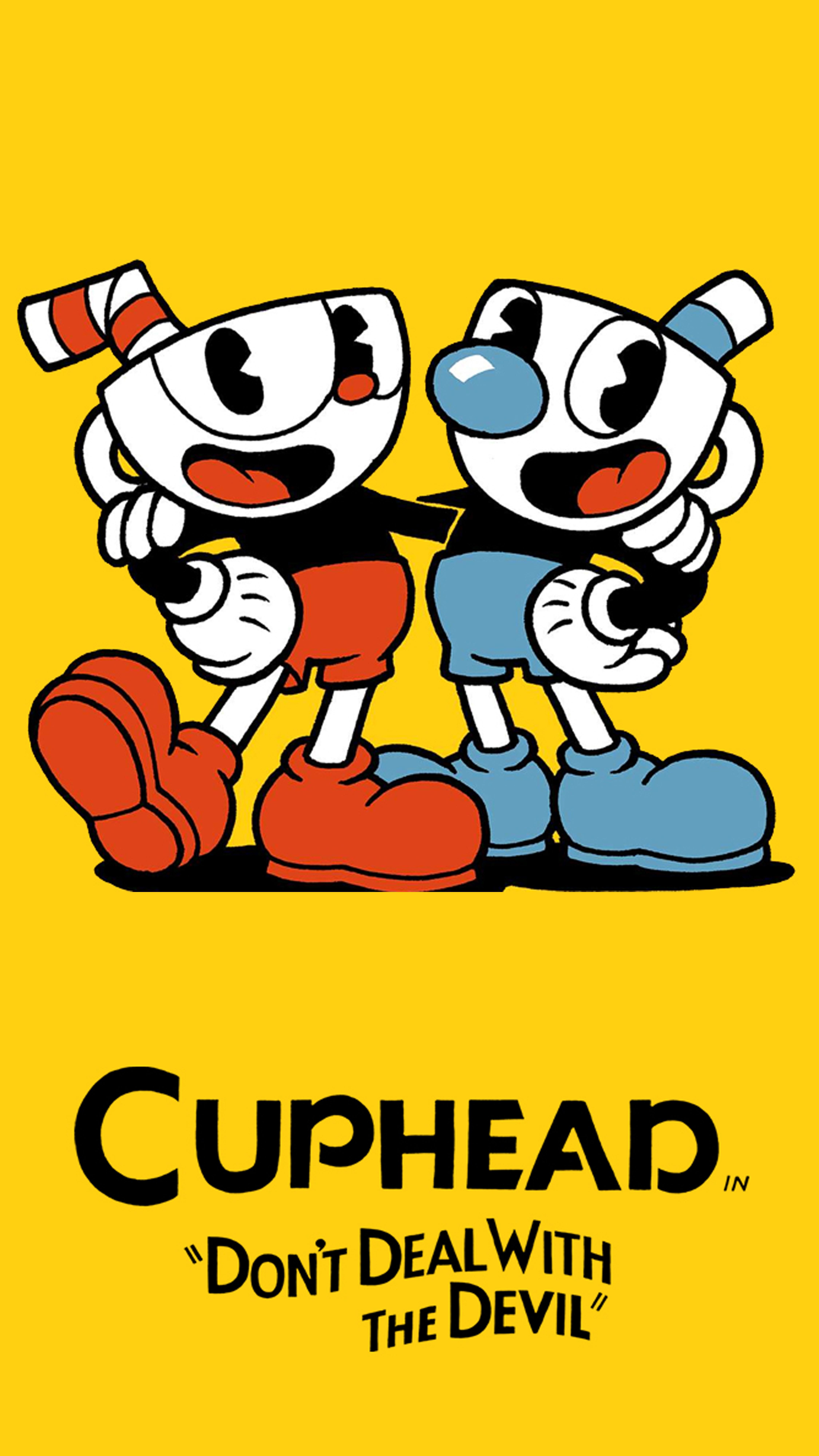 Here Is A Cuphead Phone Wallpaper I Threw Together In