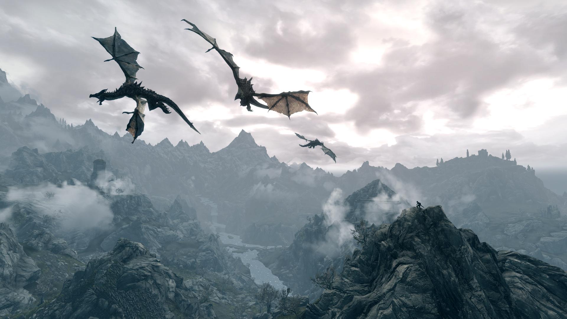 Skyrim Dragon High Quality Wallpaper HD Resolution Car Pictures