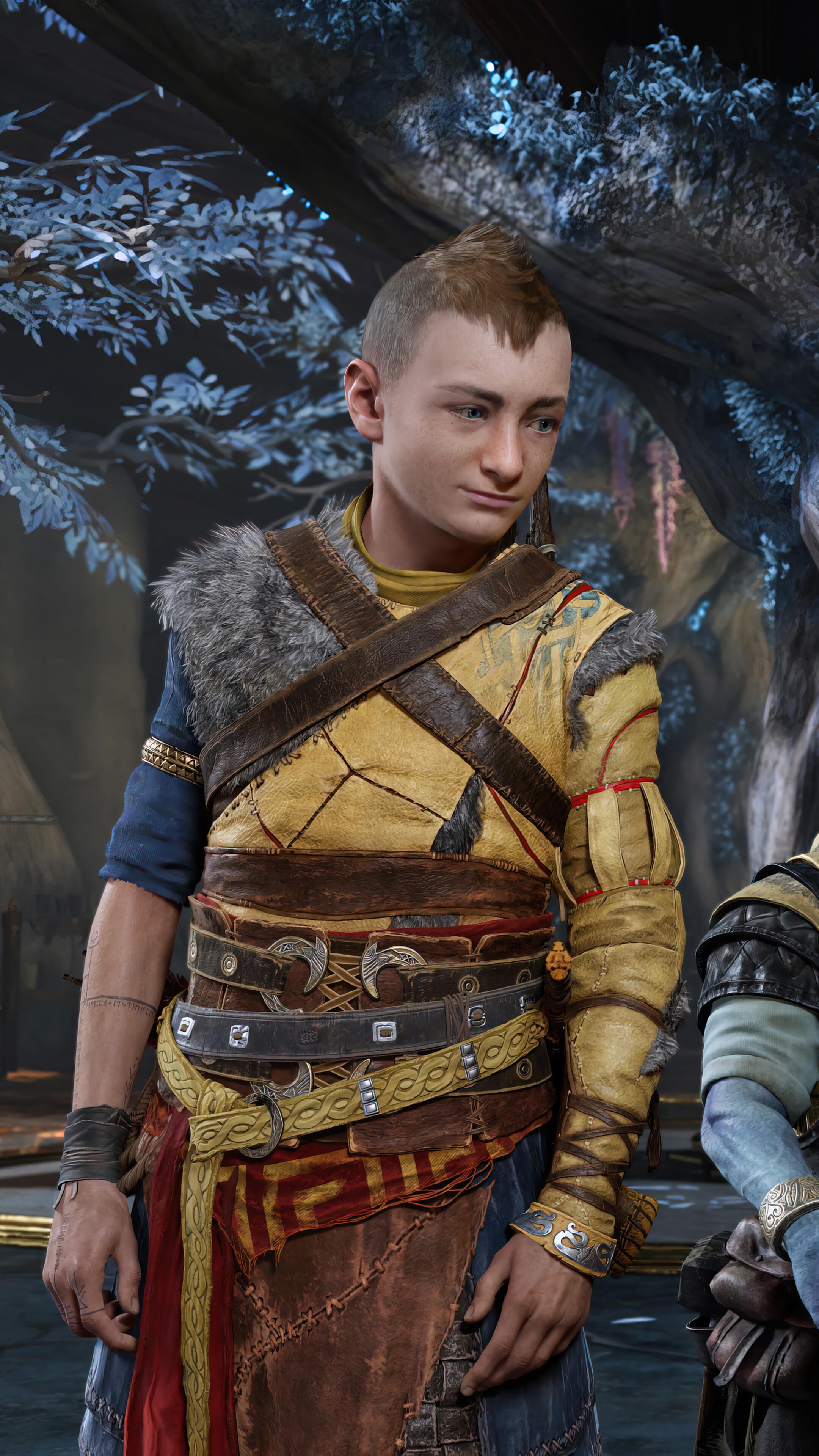 God Of War Ragnarok Atreus Ps5 4k Phone iPhone Wallpaper 7231b