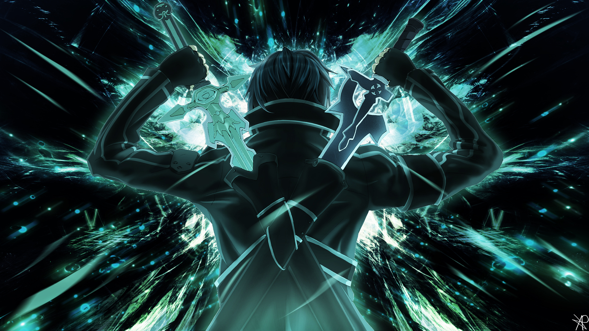 Kirito Dual Wielding Wallpaper