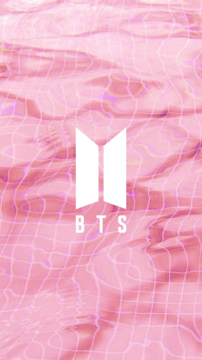 Bts Wallpaper On New Logo Pink And
