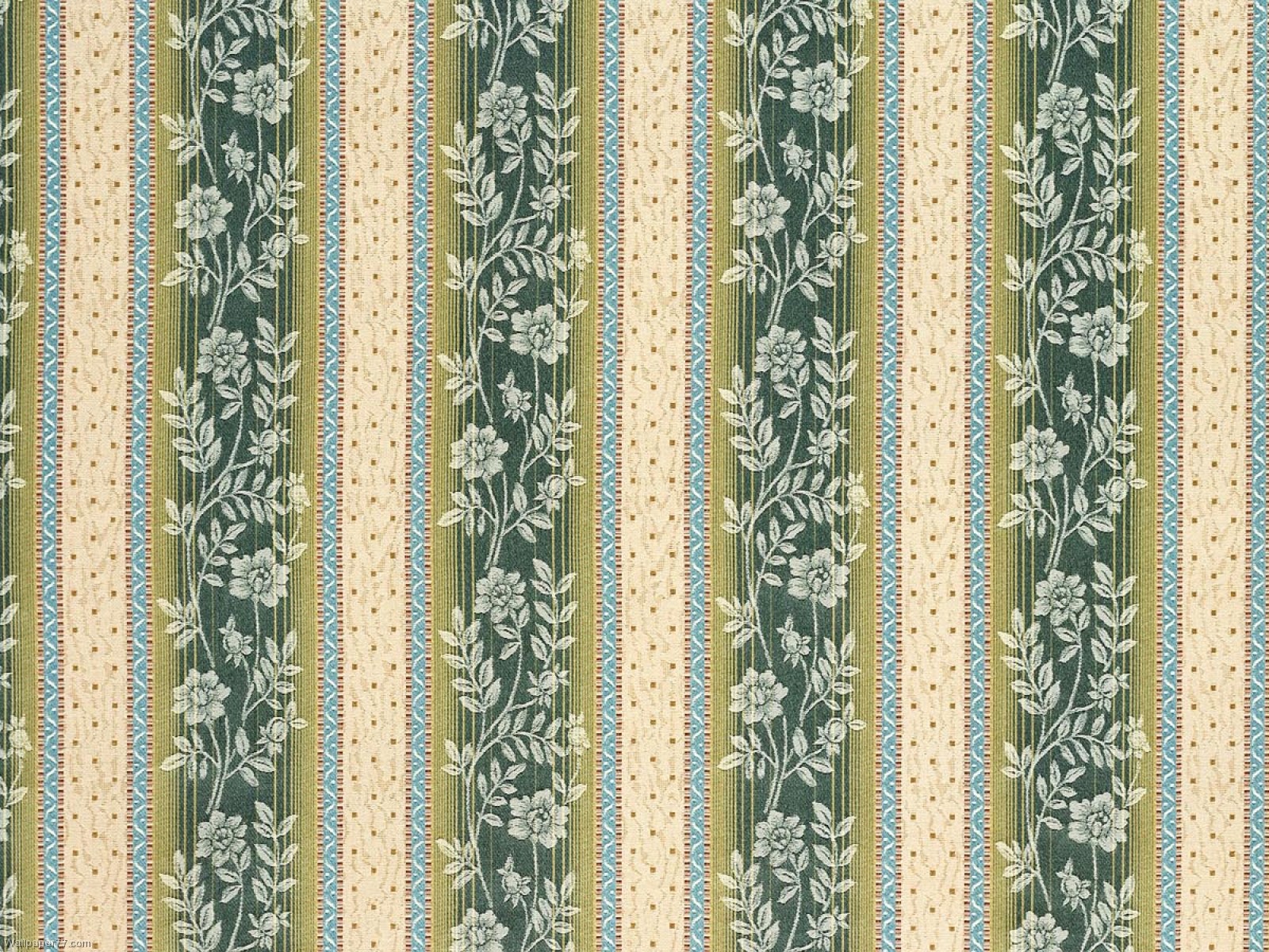Pattern Flower Green Stripes Background Patterns Wallpaper
