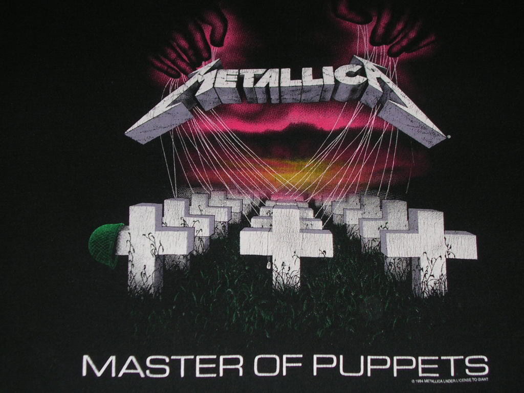 Metallica Master Of Puppets Reprint Graphics Code