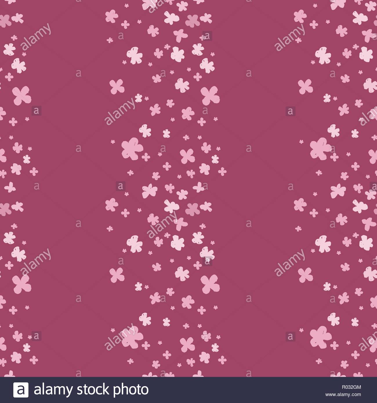 Sophisticated Vector Pink And Magenta Floral Seamless Pattern