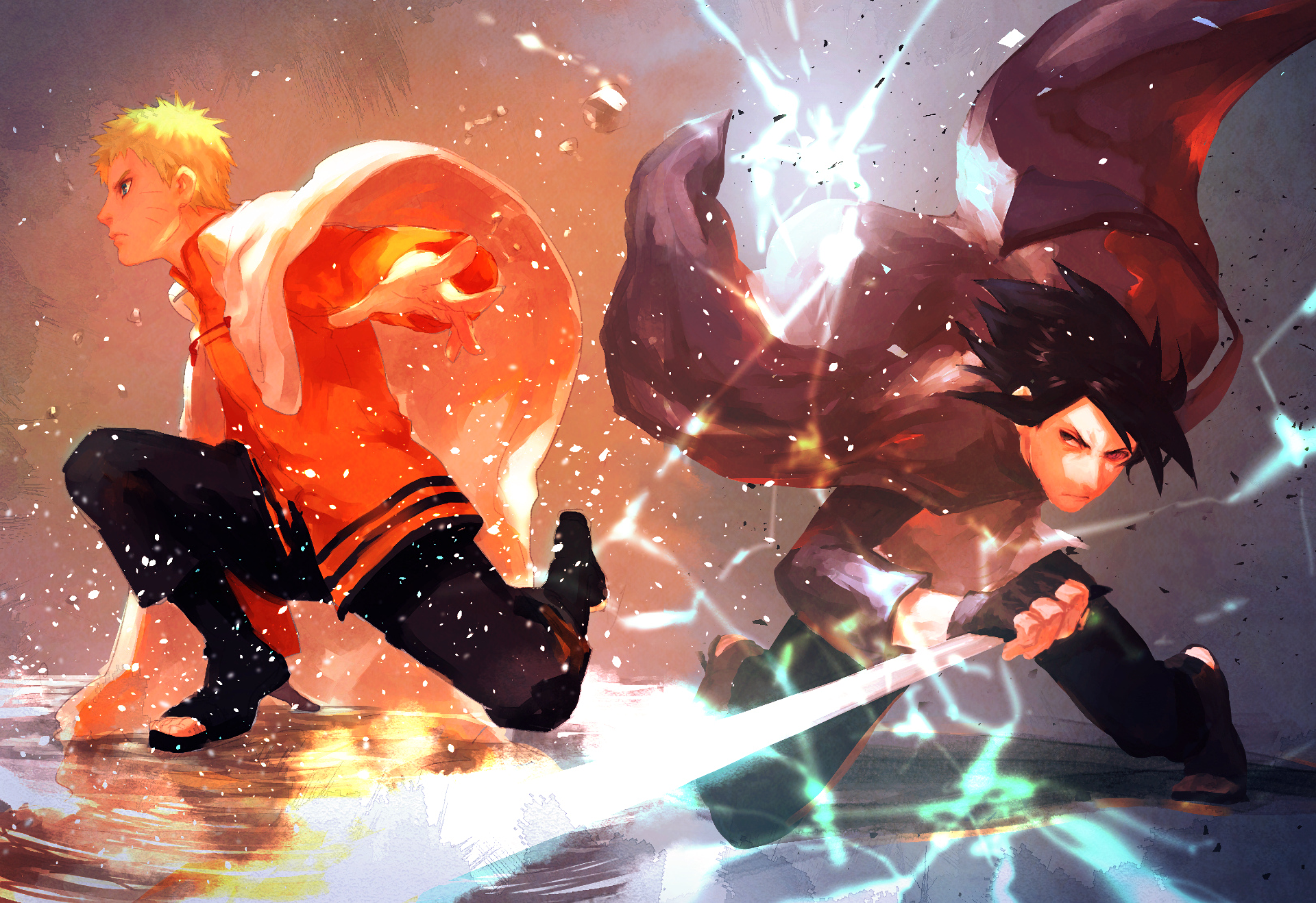 Naruto And Sasuke HD Anime Wallpaper