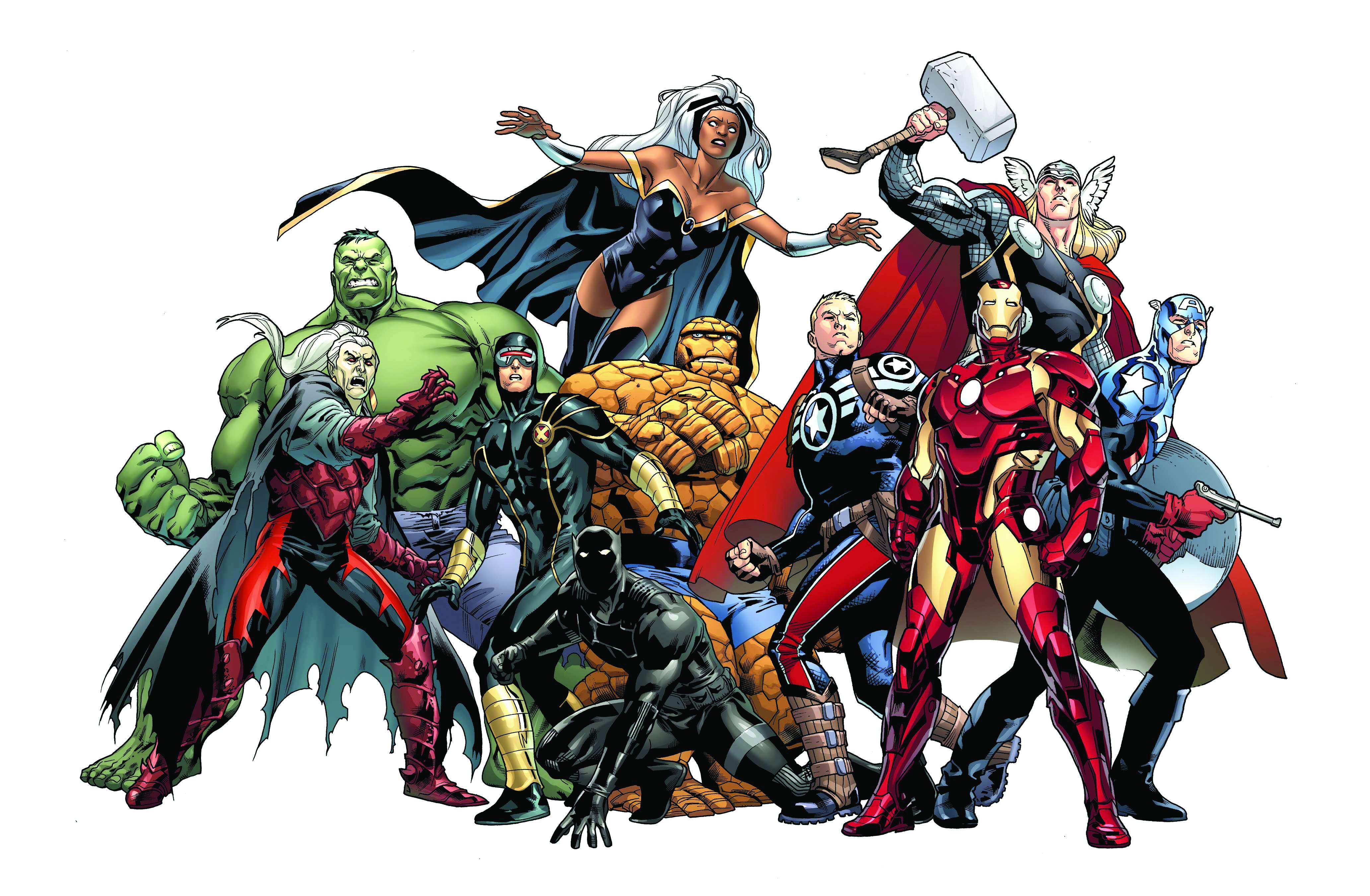 Marvel comics dracula hulk storm cyclops black panther the thing