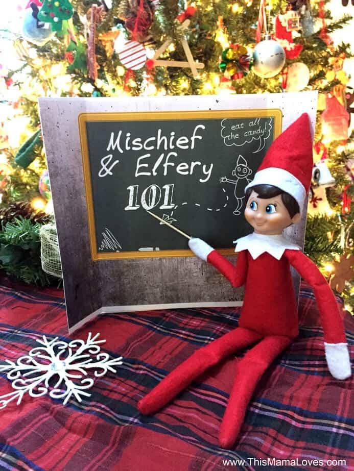 Super simple Elf on the Shelf Ideas Backdrops This Mama Loves