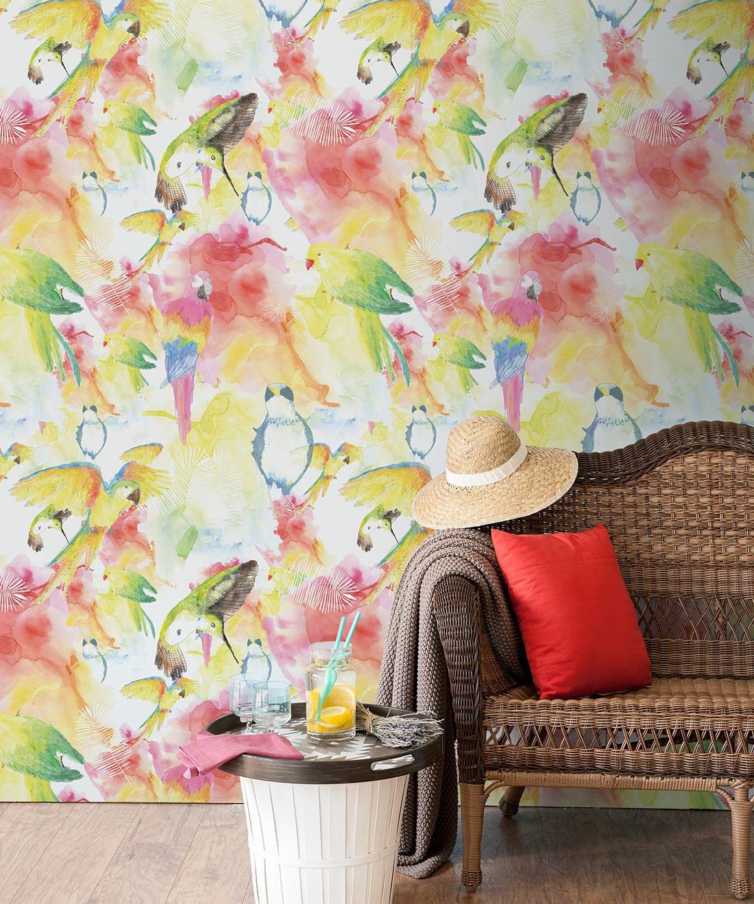 Watercolour Birds The Ultimate Tropical Bird Wallpaper Milton