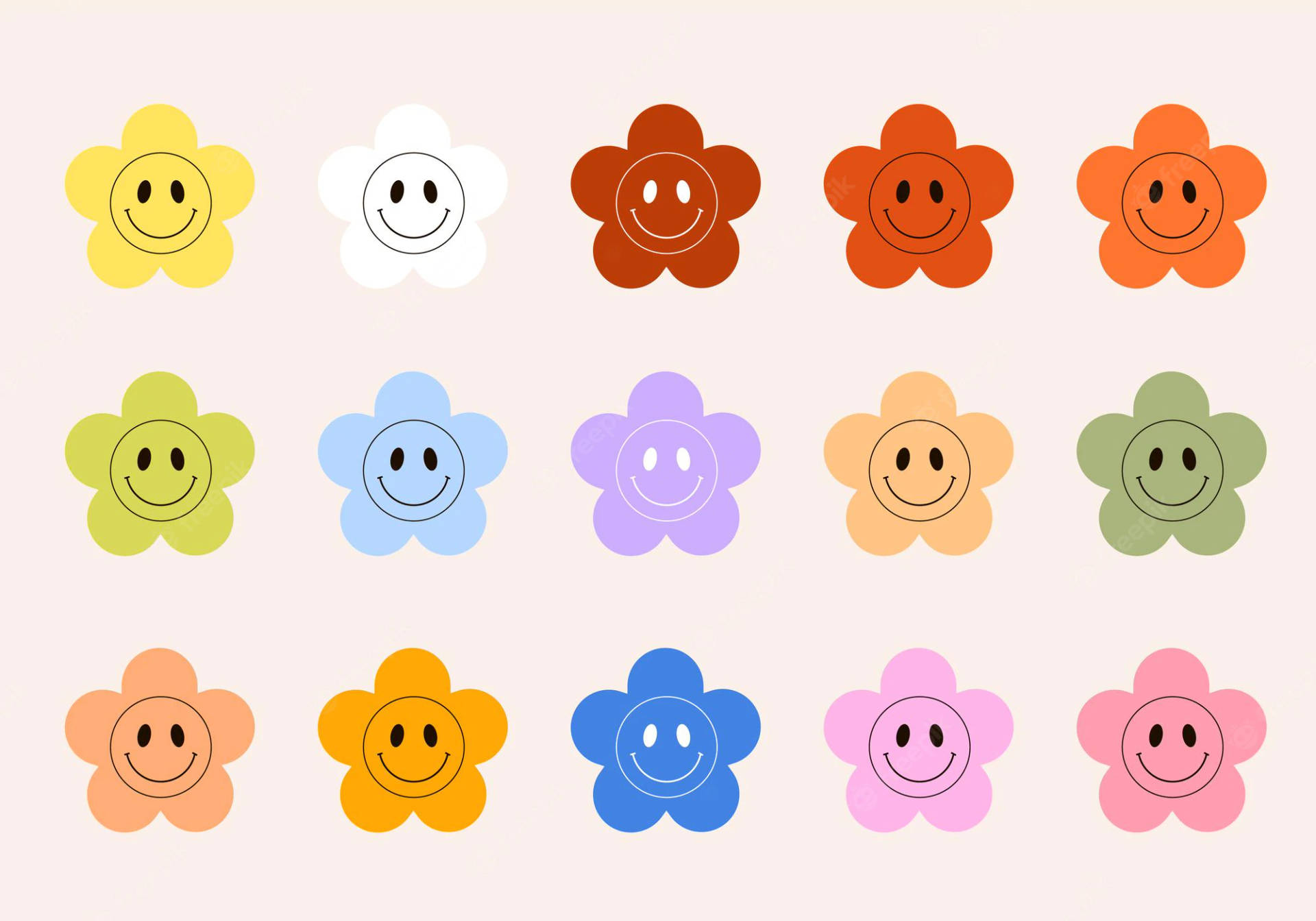 Preppy Smiley Face Wallpaper