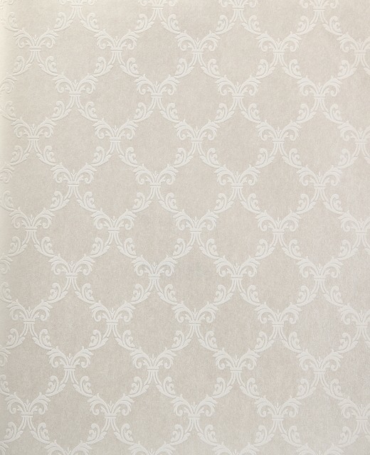 Wallpaper Metallic White Traditional By