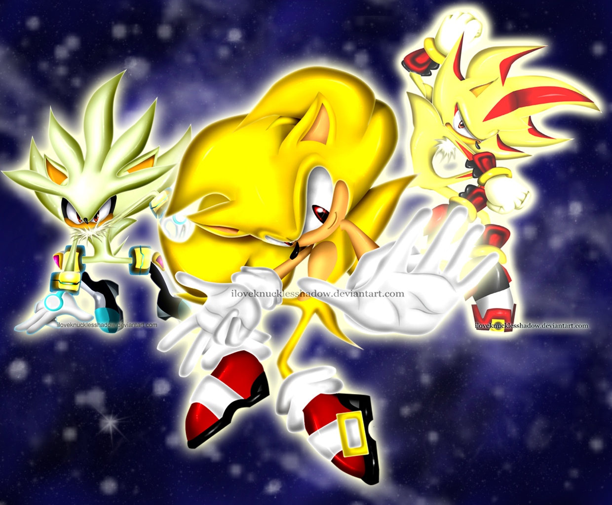  sonic and super shadow and super silver toys sonic vs shadow vs silver