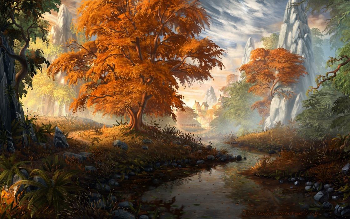 Fantasy World Autumn Wallpaper