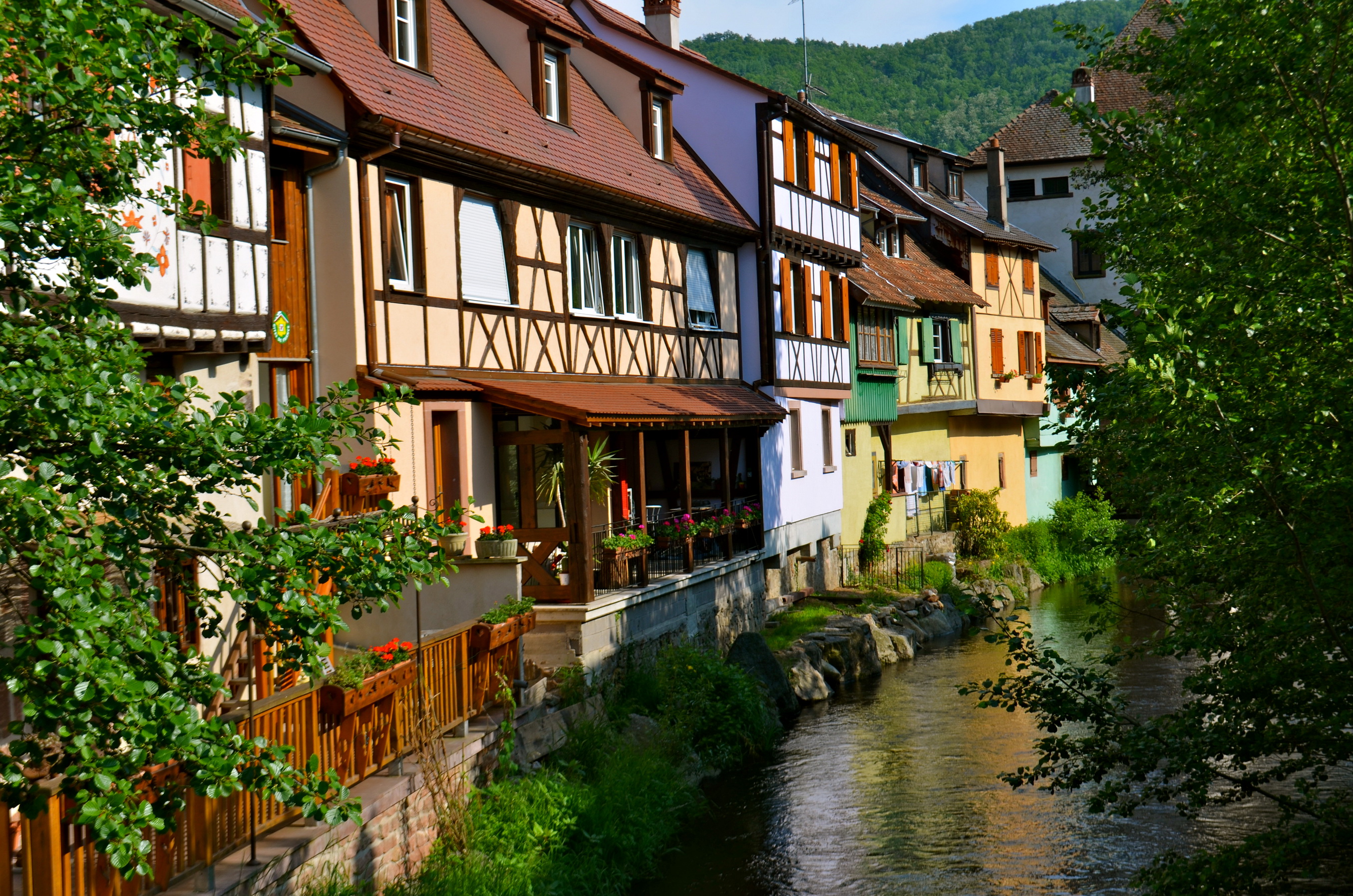 Kayersberg In Alsace France Near Colmar HD Wallpaper
