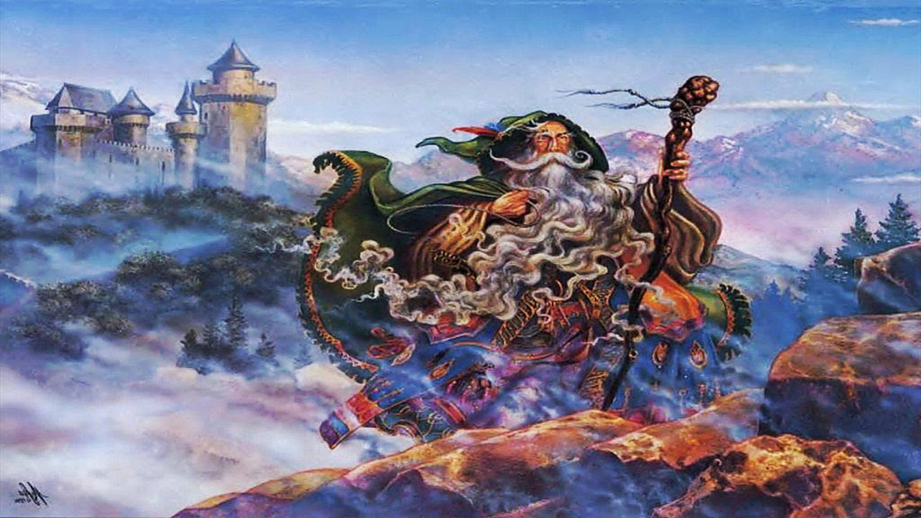 Fantasy Wizards Wizard Wallpaper Background X