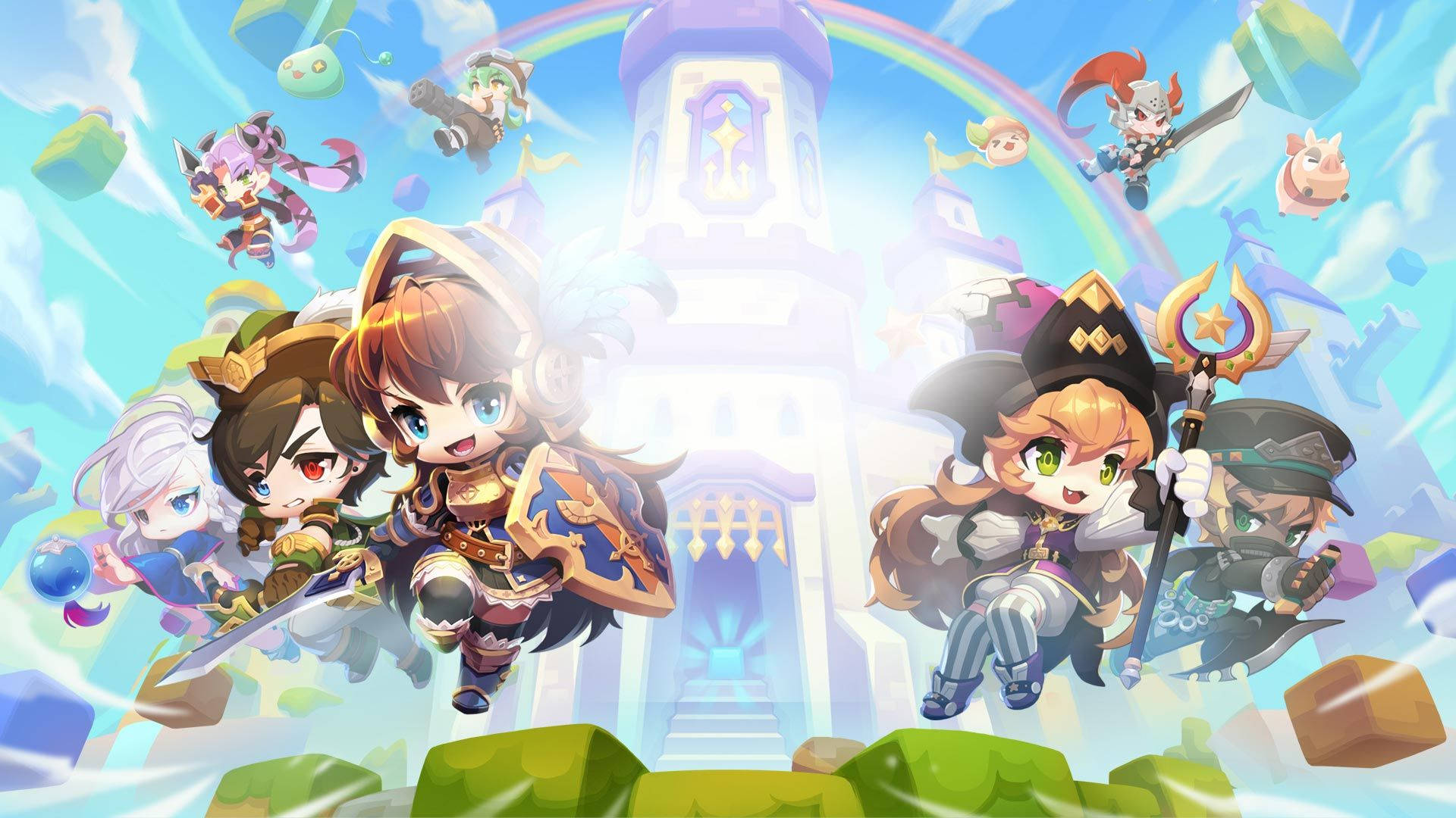 Adorable Maplestory Squad Wallpaper