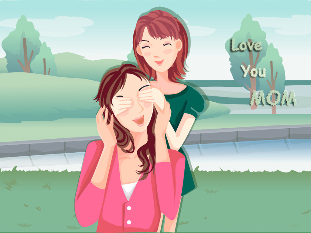 Cartoon Wallpaper About Mother S Day