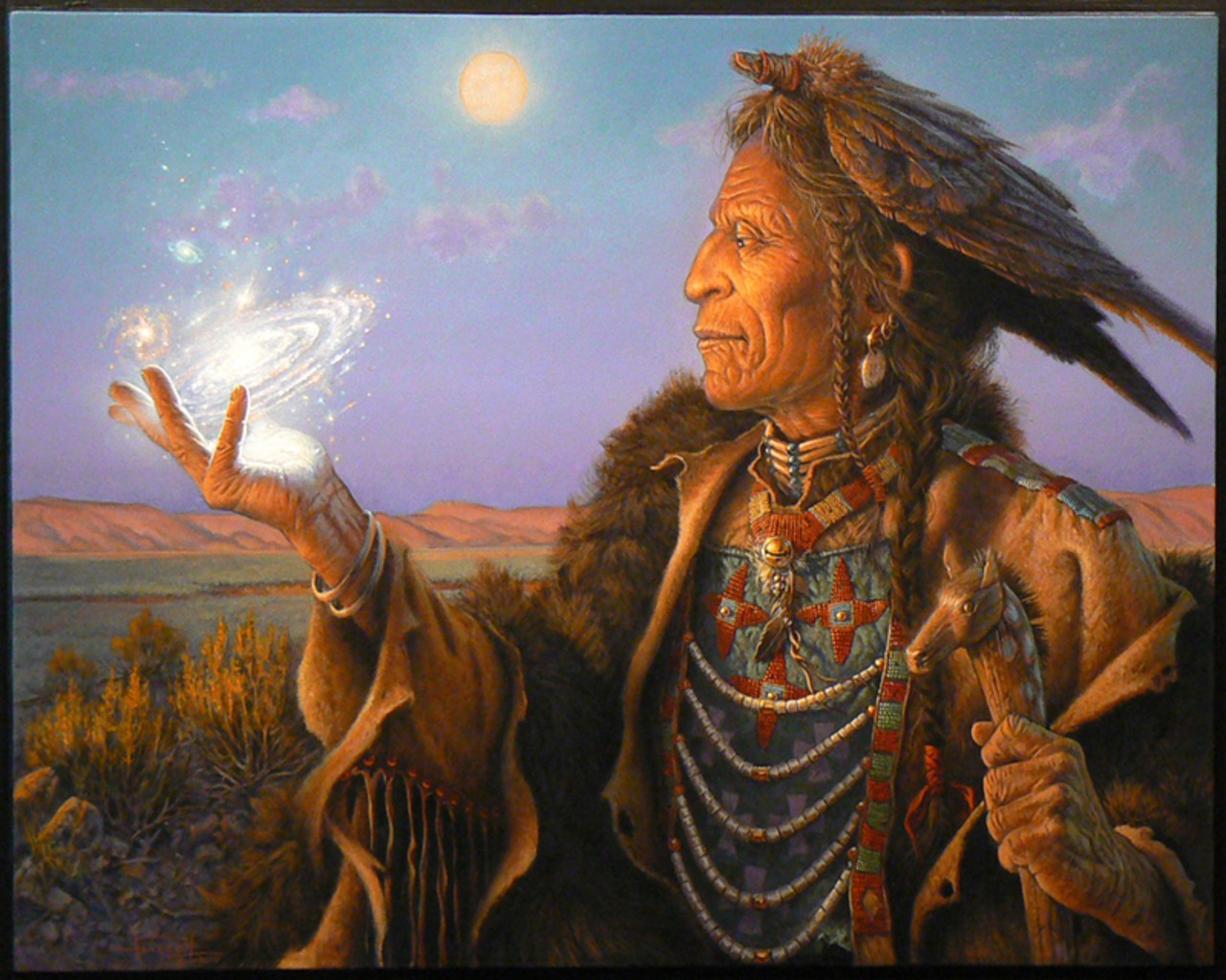 Native American Art By Charles Frizzel Desktop Wallpaper