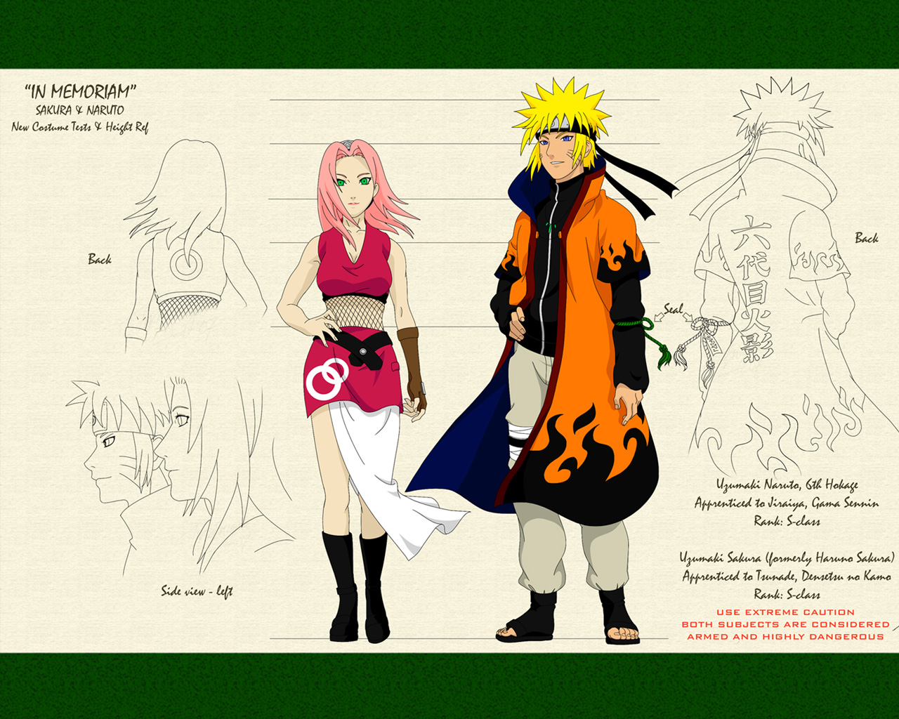 Sakura Haruno And Naruto Uzumaki Wallpaper Background Image