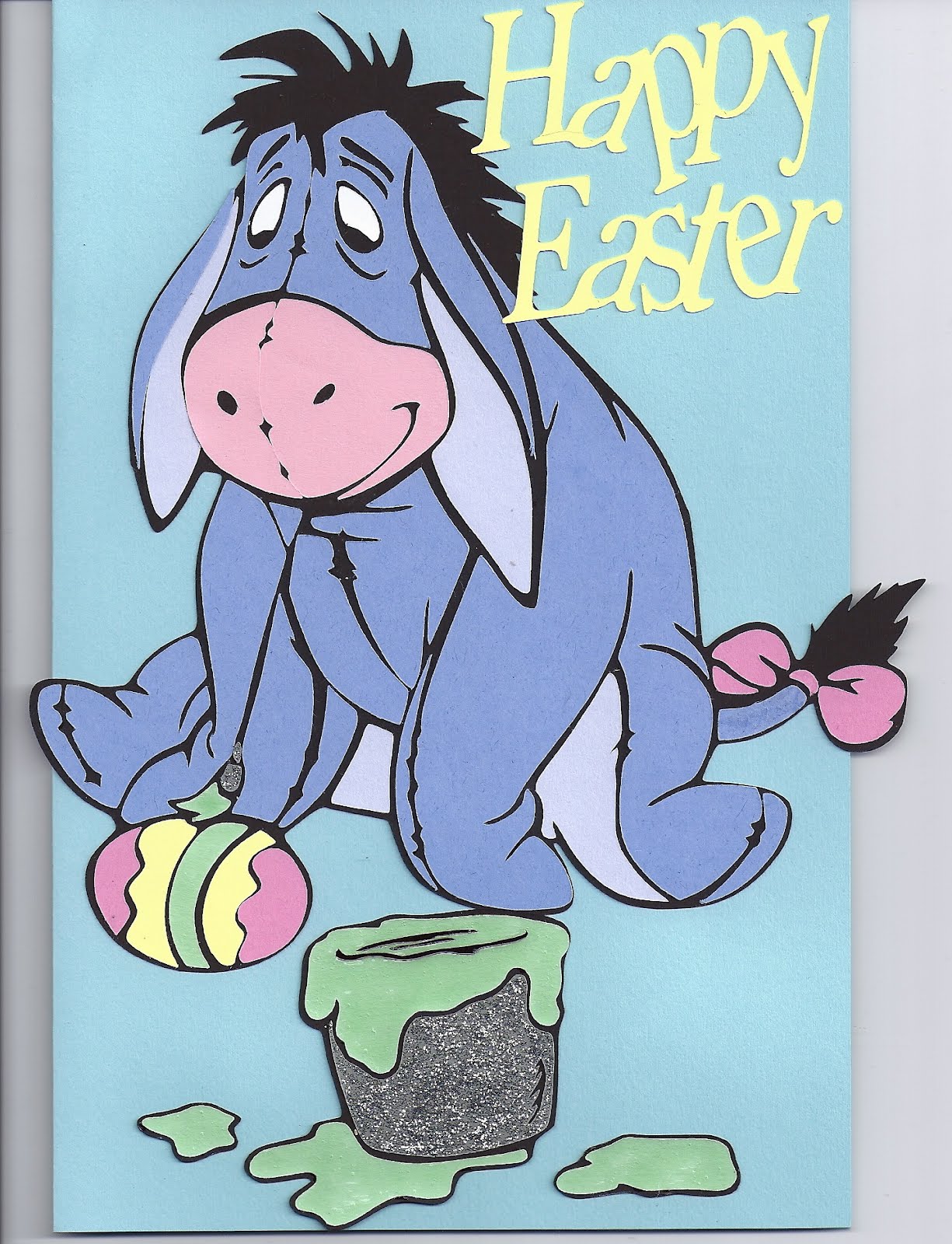 Happy Eeyore Easter Card