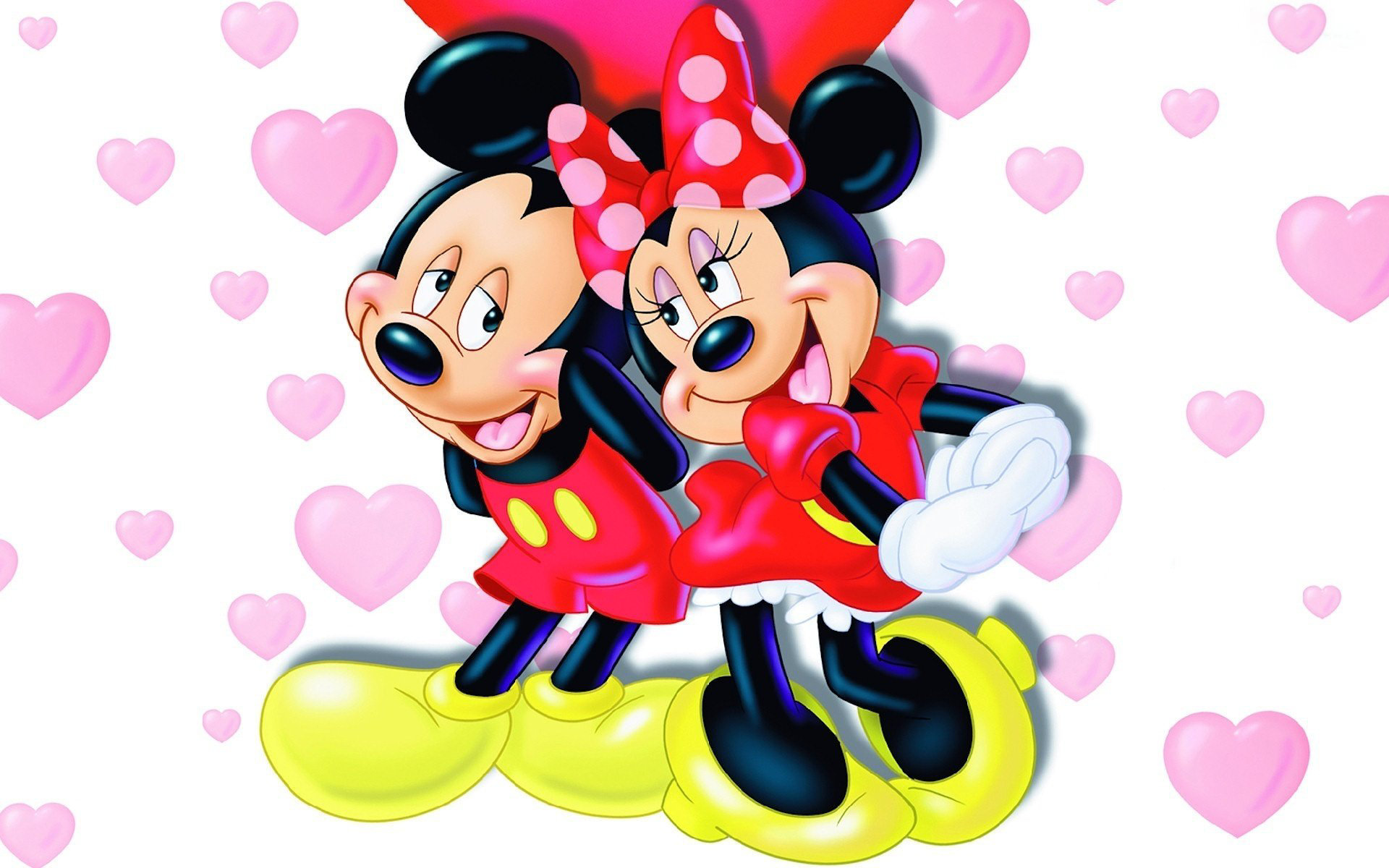Mickey And Minnie Full HD Wallpaper Background