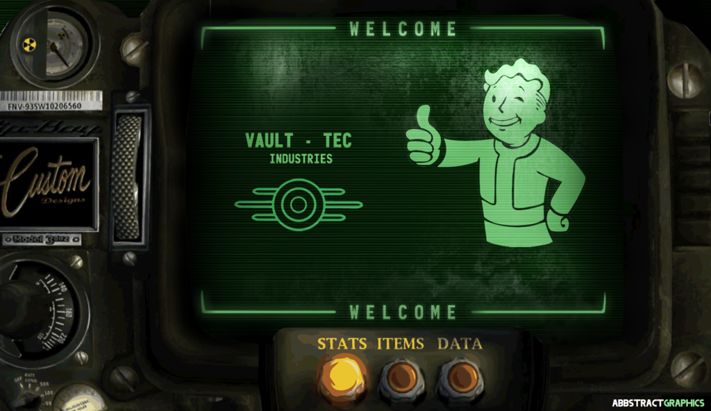 The Custom Pip Boy Wele Screen Fallout By Abbstractgraphics