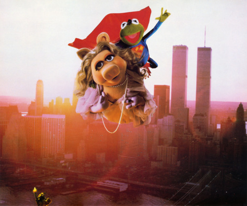 The Muppets Image Miss Piggy And Kermit Superman Parody Wallpaper