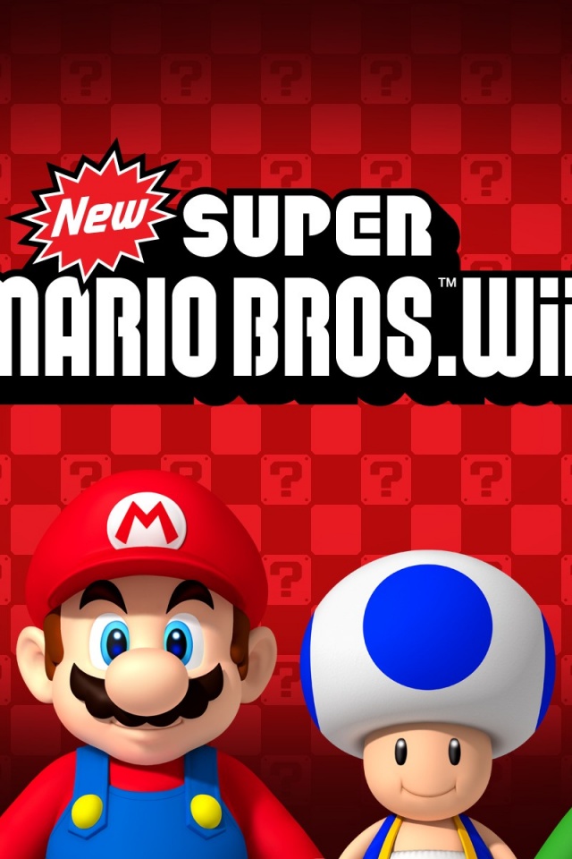 New Super Mario Bros Wii iPhone Wallpaper