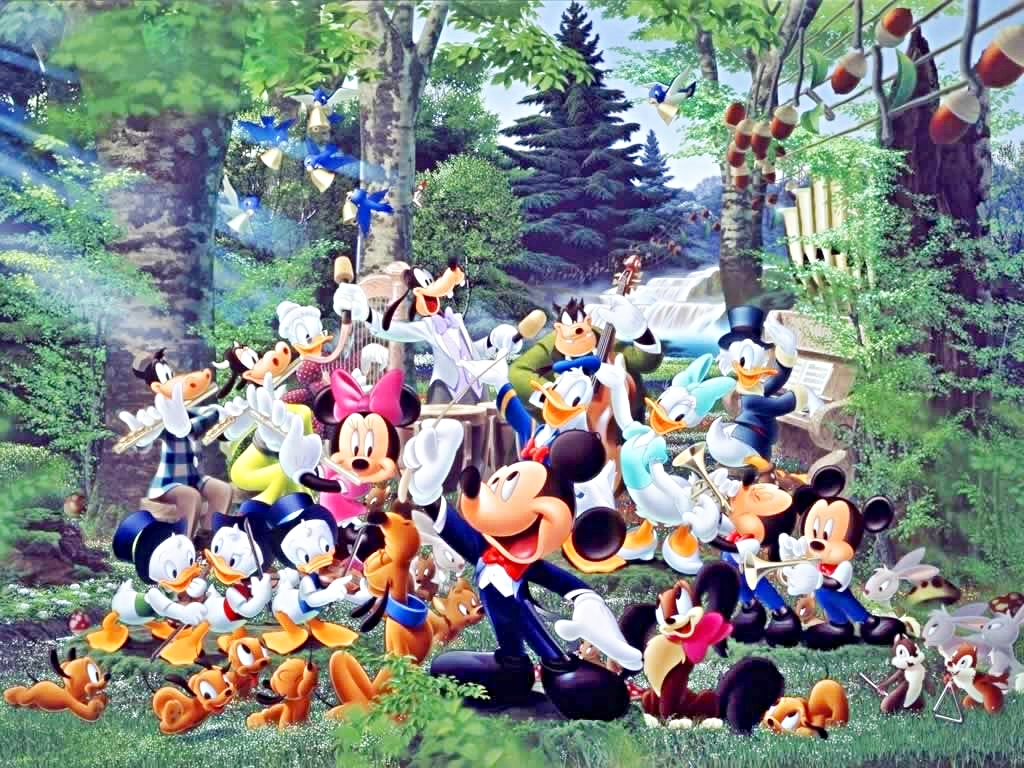 Walt Disney Wallpapers   The Magic of Music   Walt Disney Characters 1024x768