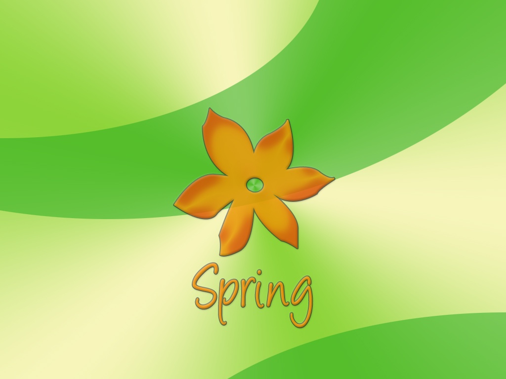 1024x768 Spring orange flower desktop PC and Mac wallpaper 1024x768