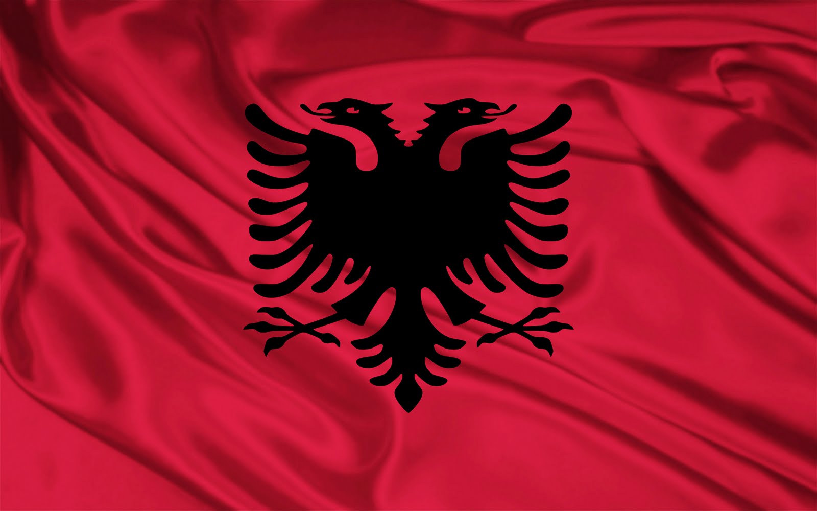 Albania Country Flag Wallpaper Different Style