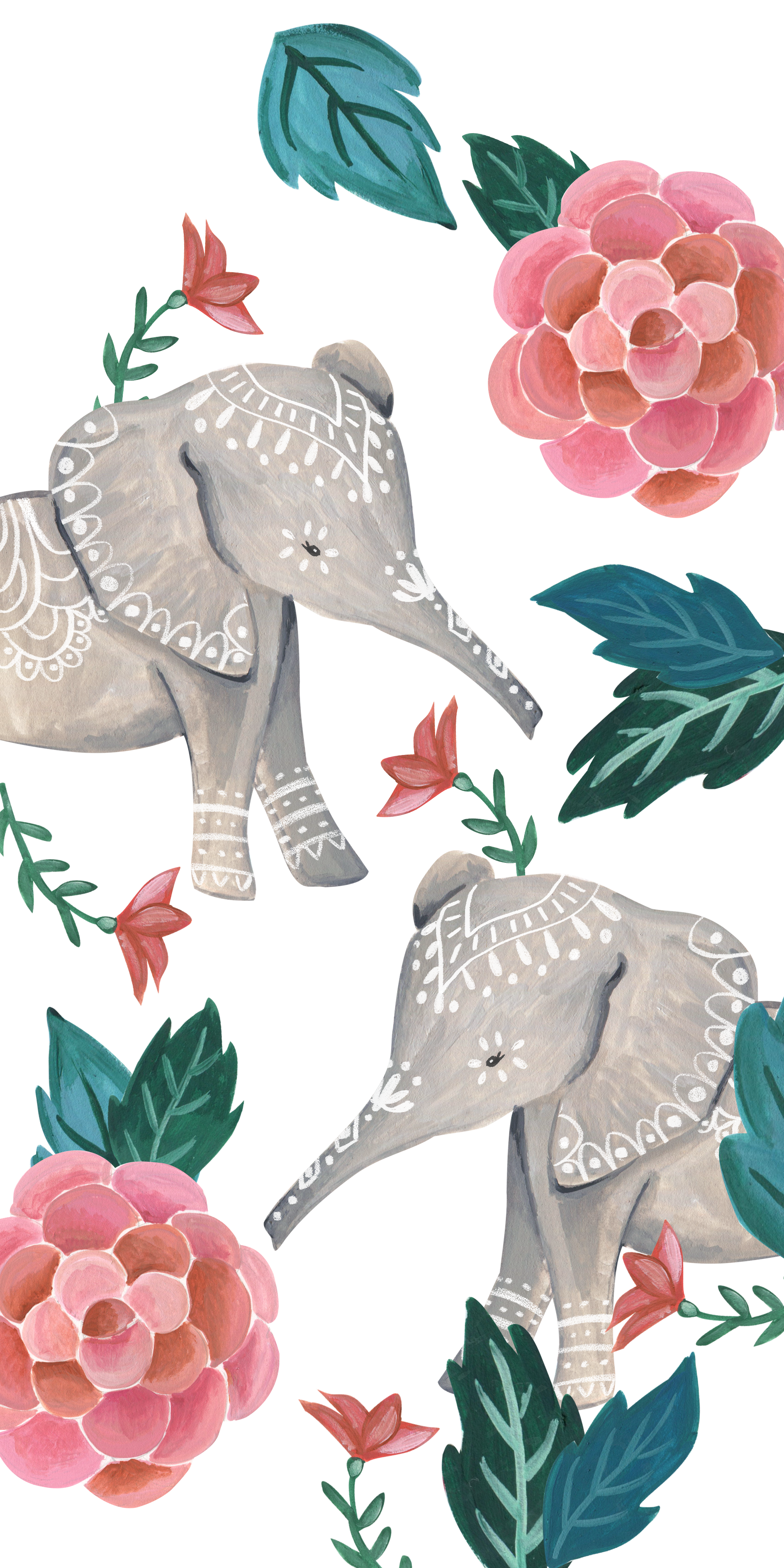 Floral Elephant Casetify iPhone Art Design Cute Fondos De