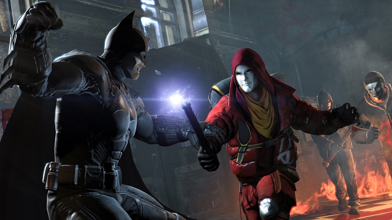 Batman Vs Red Hood Arkham Origins Wallpaper
